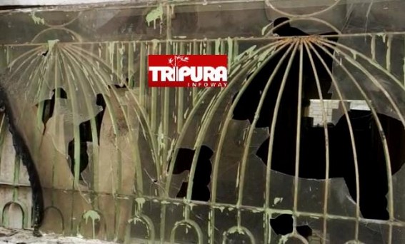Miscreants attacked Krishnanagar Jama Mosque : Broken glasses and Looted CCTV Cameras